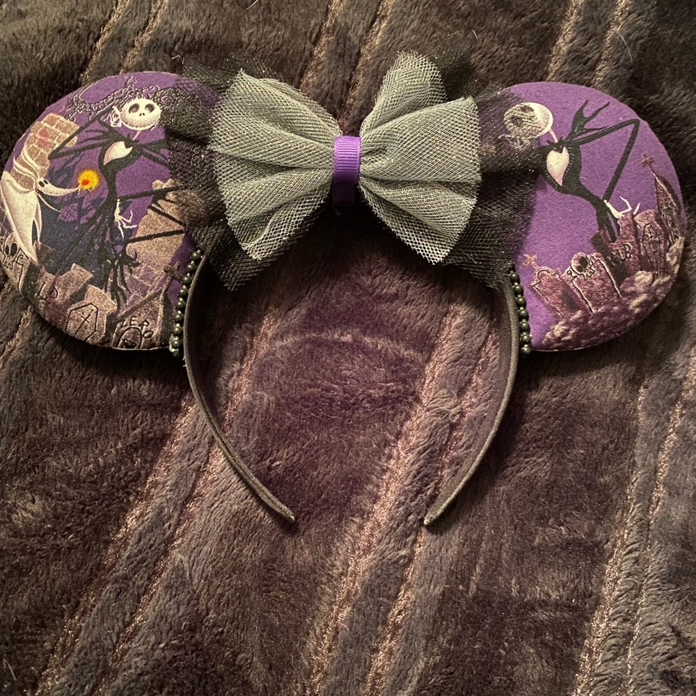 Custom Nightmare Before Christmas Mickey Ears
